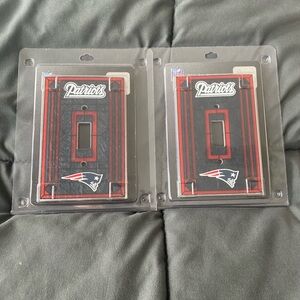 NE Patriots light switch covers